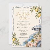 Invitation L'élégant citron italien côtier (Devant)