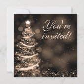 Invitation L'Elegant Gold Christma Sparkle (Dos)