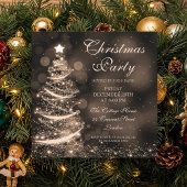 Invitation L'Elegant Gold Christma Sparkle