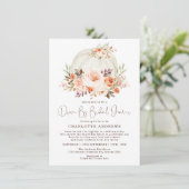 Invitation L'Élégante Citrouille Floral Drive By Fête de l'ma (Debout devant)