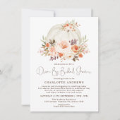 Invitation L'Élégante Citrouille Floral Drive By Fête de l'ma (Devant)