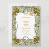 Invitation L'Élégante colombe de la paix (Dos)