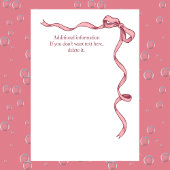 Invitation L'élégante fête de la vache rose des femmes