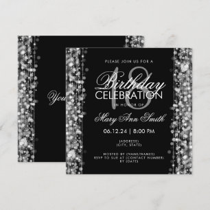 Invitation L'élégante fête du 18e anniversaire éveille l'arge