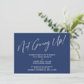 Invitation L'Élégante Marine N'Abandonne Pas ! Retard mariage (Debout devant)