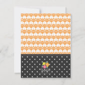 Invitation L'Élégante soirée cocktail d'Halloween Damask (Dos)