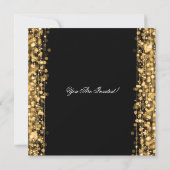 Invitation L'Élégante Soirée du Nouvel An fait éclater l'or (Dos)