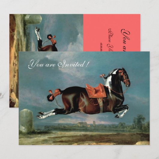 Invitation L'élevage du Cheval Piebald "Cehero" (Devant / Derrière)