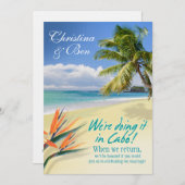 Invitation L'ÉMERAUDE de Christina ARROSE la réception de (Devant / Derrière)