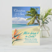 Invitation L'ÉMERAUDE de Christina ARROSE la réception de (Debout devant)