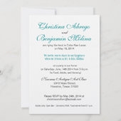 Invitation L'ÉMERAUDE de Christina ARROSE la réception de (Dos)