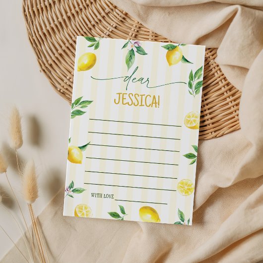Invitation Lemon Birthday Time Capsule Cards