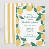Invitation Lemon Bridal Shower (Devant / Derrière)