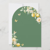 Invitation Lemon Citrus Floral Butterfly Baby Shower Arch (Dos)