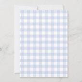 Invitation Lemon citrus gingham blue bow boy Baby Shower (Dos)