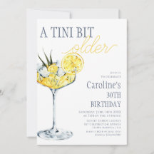 Lemon cocktail A tini bit Older 30th Birthday