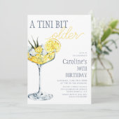 Invitation Lemon cocktail A tini bit Older 30th Birthday  (Debout devant)