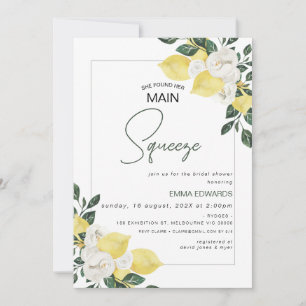 Invitation Lemon Elle A Trouvé Sa Fête des mariées De Squeeze