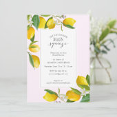 Invitation Lemon Elle a trouvé son principal pressoir Fête de (Debout devant)