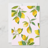 Invitation Lemon Elle a trouvé son principal pressoir Fête de (Dos)