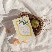 Invitation Lemon Gingham Ciao Baby Shower