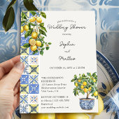 Invitation Lemon Grove Rustique Wedding shower méditerranéen