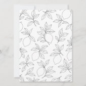 Invitation Lemon Pattern Outlines (Devant)