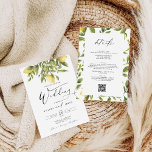 Invitation Lemon Sorrento Mariage de calligraphie de la côte<br><div class="desc">Cette conception mesure 5 x 7 pouces/ 12, 7 x 17, 8 cm et est parfaite pour les invitations de mariage. Ajoutez un rsvp correspondant pour compléter votre look. Évoquez la splendeur ensoleillée d'un mariage de la côte amalfitaine avec la collection de Mariages méditerranéens citron jaune ! Insufflée du zeste...</div>