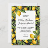Invitation Lemon Thème Mariage ou Amalfi Coast Event (Devant)