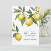 Invitation Lemon Wedding | Mediterranean Citrus (Debout devant)
