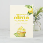 Invitation Lemonade et amusant, un premier anniversaire (Debout devant)