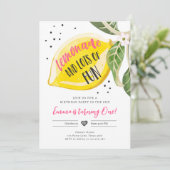 Invitation Lemonade et beaucoup de Fun Lemon Girl Anniversair (Debout devant)
