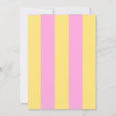 Invitation Lemonade Jaune Rose Stand Summer Birthday Party (Dos)