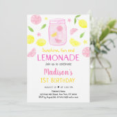 Invitation Lemonade rose Lemon Anniversaire (Debout devant)