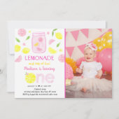 Invitation Lemonade rose Lemon Premier anniversaire (Devant)