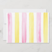 Invitation Lemonade rose Lemon Premier anniversaire (Dos)