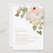 Invitation Lemonade rose moderne Baby shower d'été (Devant)