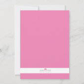 Invitation Lemonade Rose Premier Anniversaire Chevron Invitat (Dos)