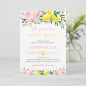 Invitation Lemonade Squeeze principal Fête des mariées floral (Debout devant)