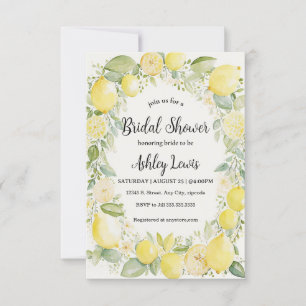 Invitation Lemons Bridal douche invitation, Lemonade invitati