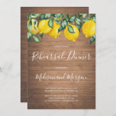 Invitation Lémons et bois Répétition Dîner d'invitation (Devant / Derrière)