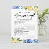 Invitation Lemons Qu'Est-Ce Que La Salle A Dit Fête des marié (Debout devant)