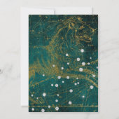 Invitation Leo juillet août Glam Diamond Fête des mariées (Dos)