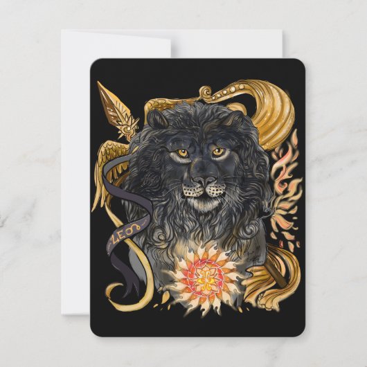 Invitation Leo Zodiac (Devant)