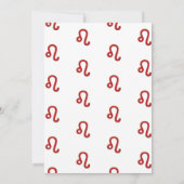 Invitation LEO Zodiac Astrologie Juillet Août (Dos)