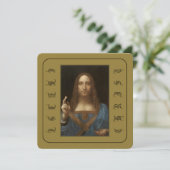INVITATION LEONARDO DA VINCI SALVATOR MUNDI CHRIST SAVIOR (Debout devant)