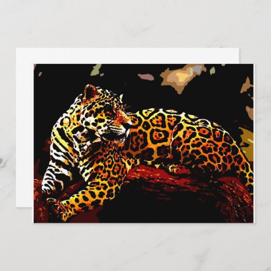 Invitation Leopard (Devant / Derrière)