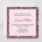 Invitation Léopard (Devant)