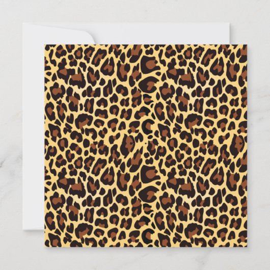 Invitation Léopard (Dos)