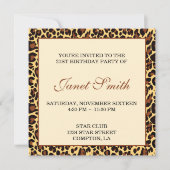 Invitation Léopard (Devant)